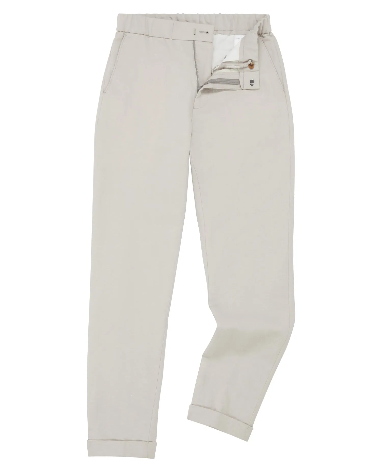 Slim Fit Linen-Blend Trousers