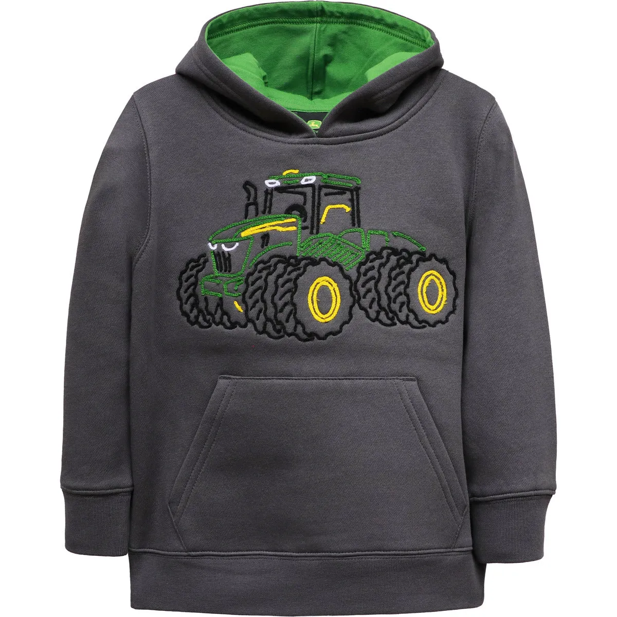 Steel Grey Tractor Outline Hoodie