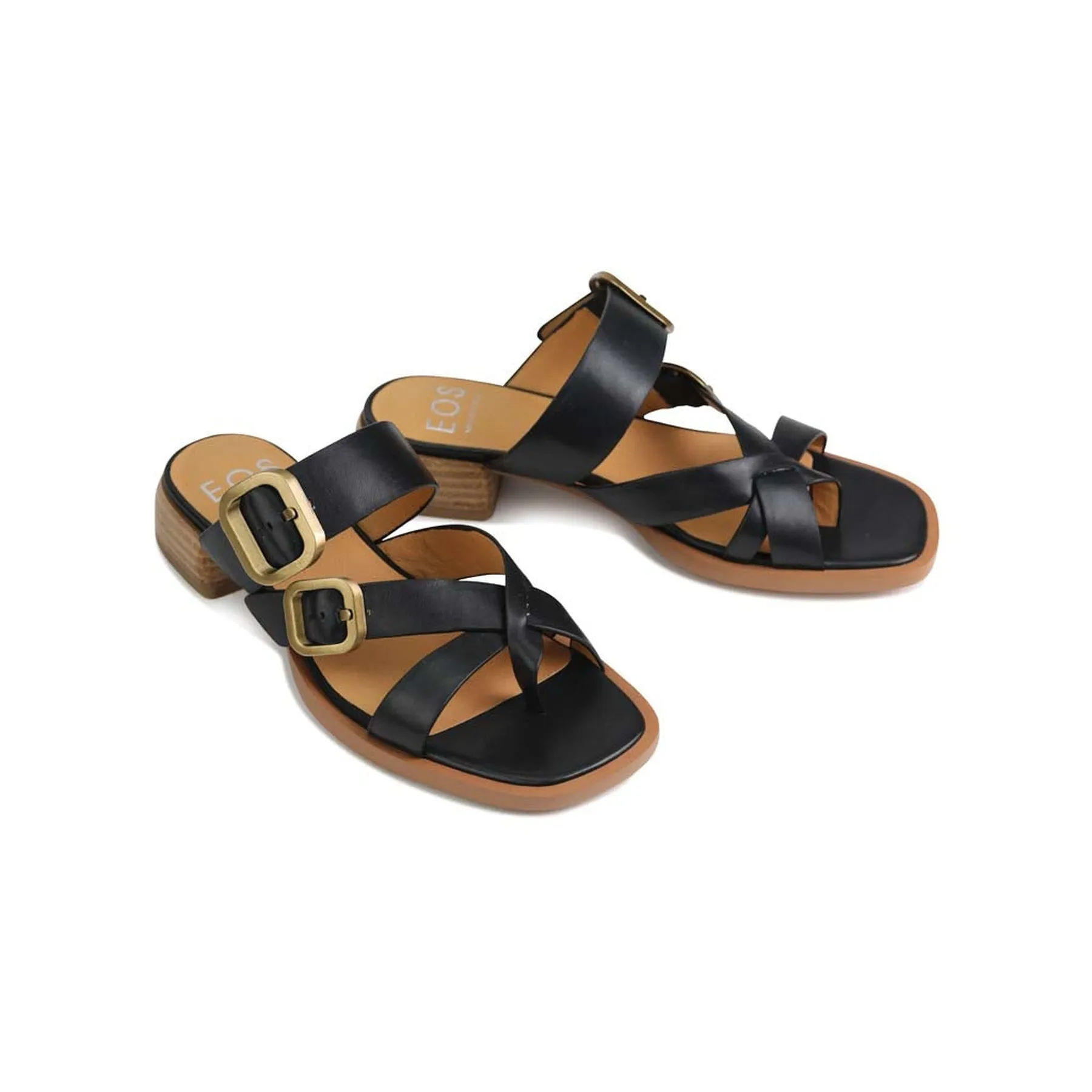 TEIA SLIDE SANDALS  LEATHER