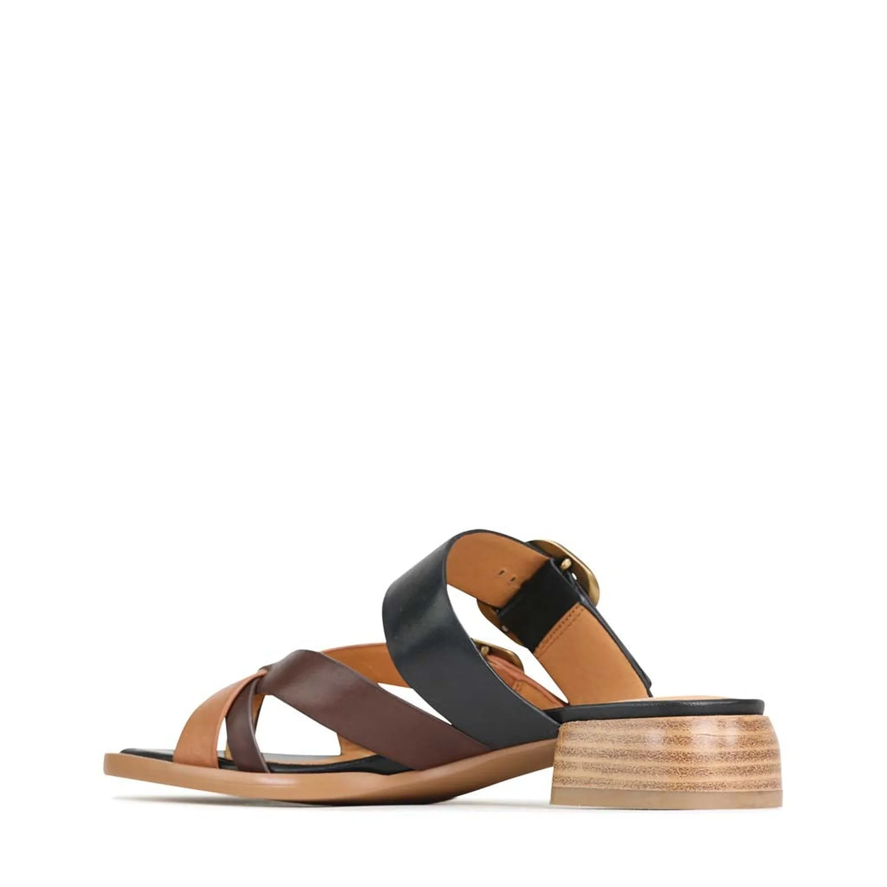 TEIA SLIDE SANDALS  LEATHER