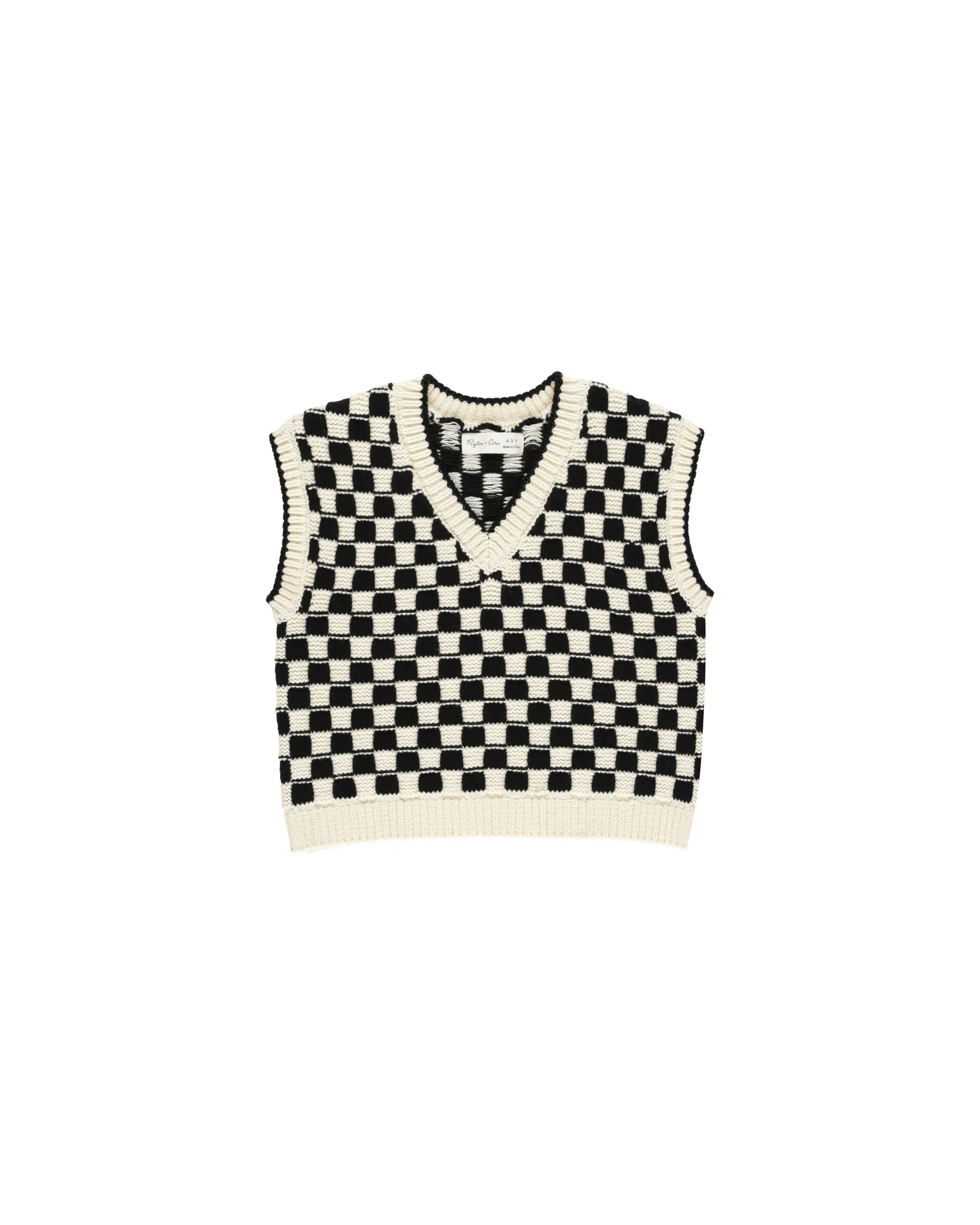 The Sweater Vest by Rylee   Cru - Check - KIDS