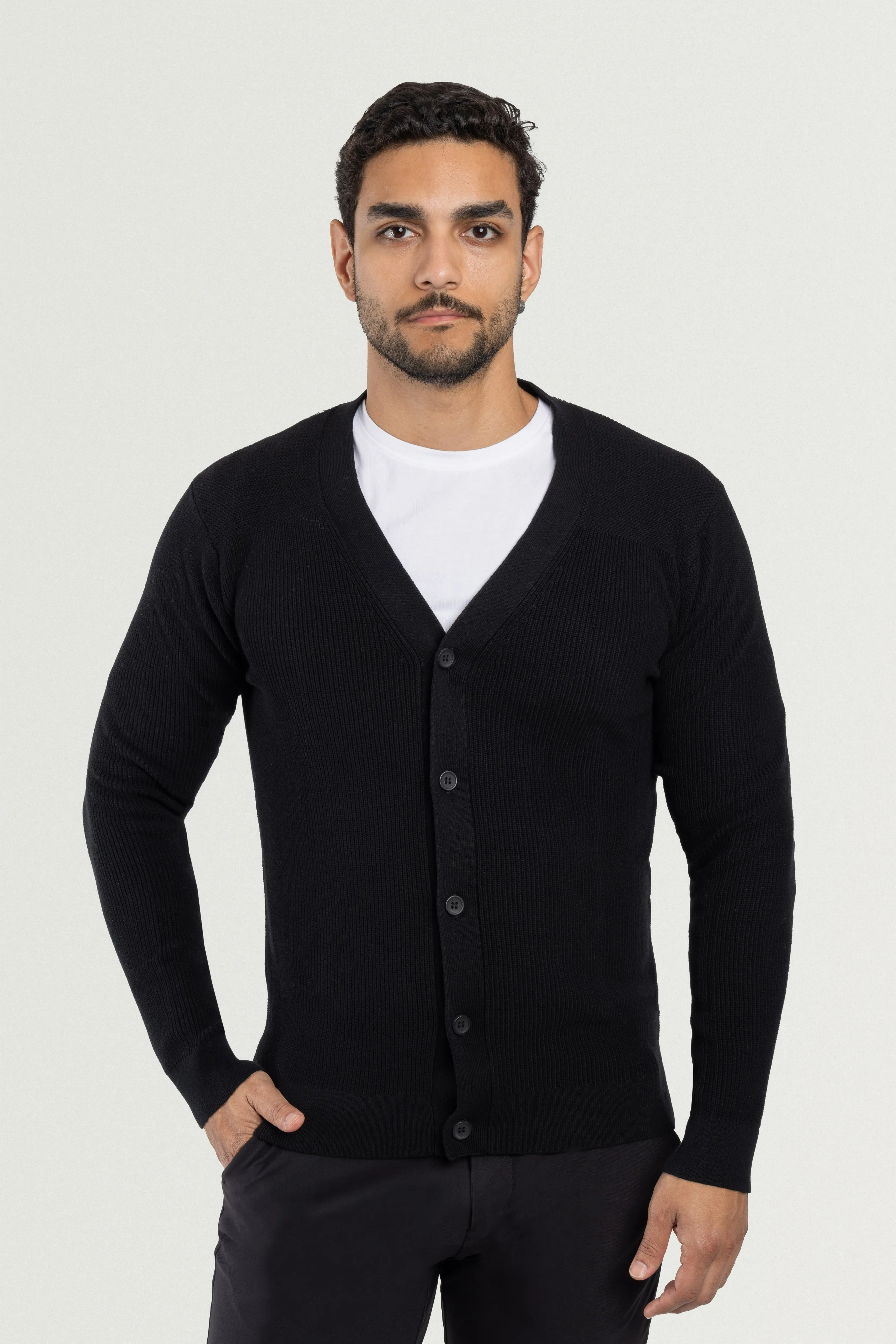 X RAY Men's Classic V-Neck Cotton Cardigan Button Down Sweater Big & Tall Available